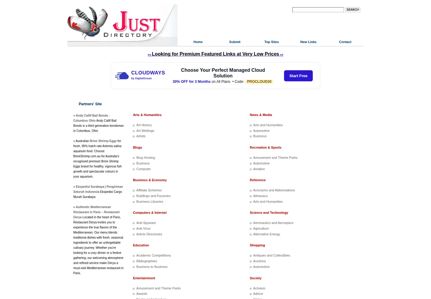 Screenshot of justdirectory.org