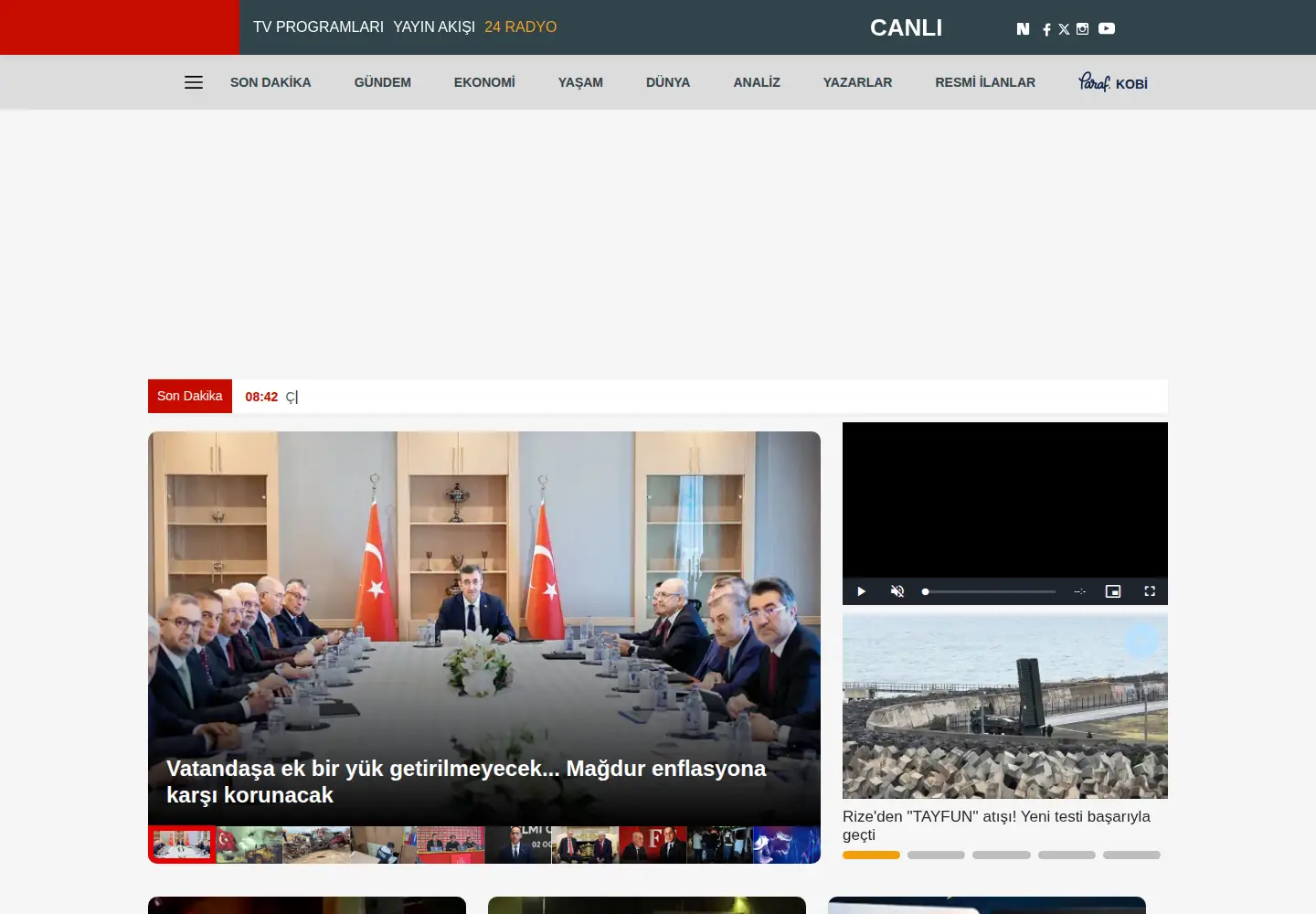 Screenshot of yirmidort.tv