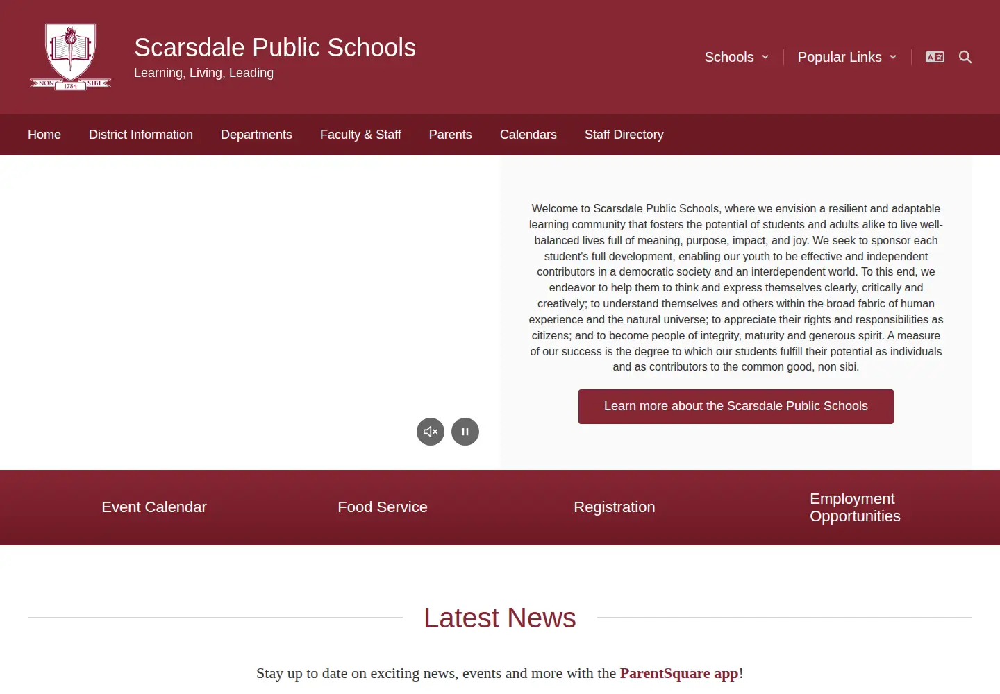 Screenshot of scarsdaleschools.k12.ny.us