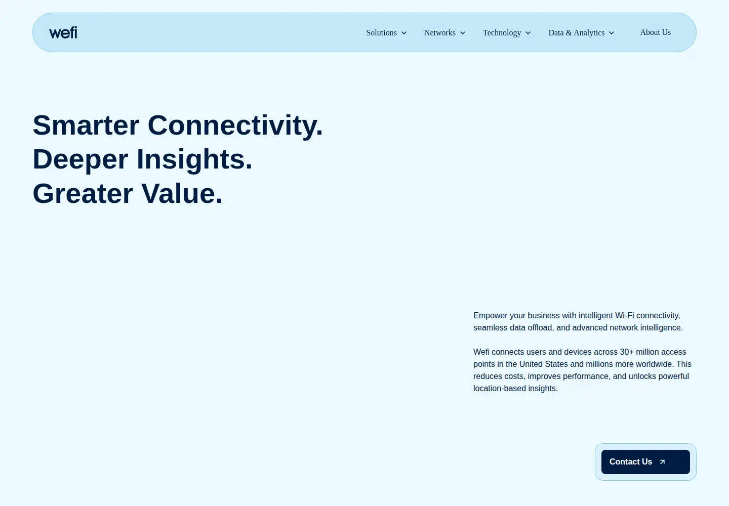 Screenshot of wefi.com