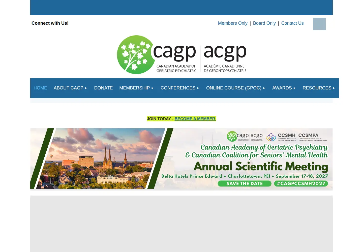 Screenshot of cagp.ca