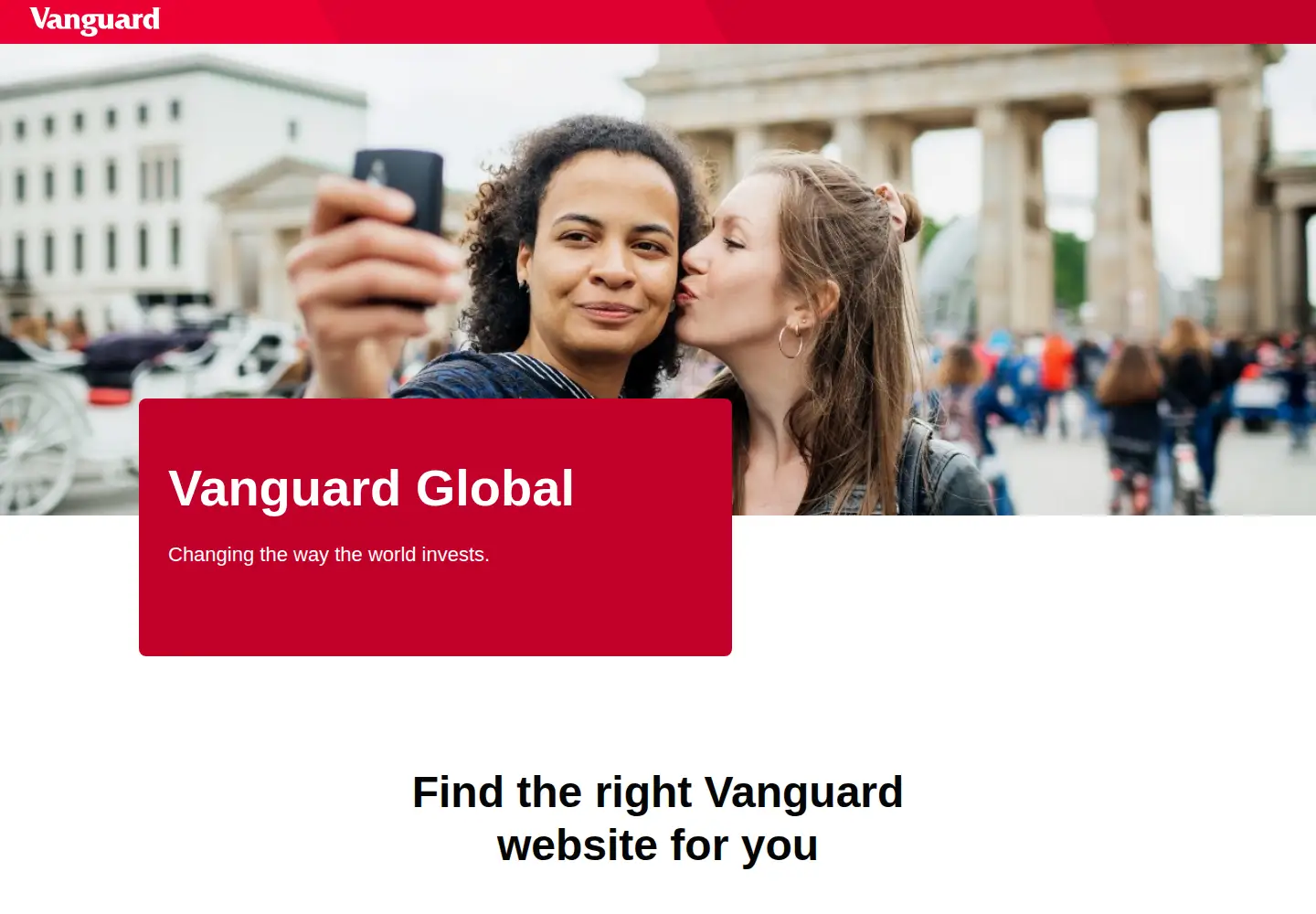 Captured homepage of vanguard.com.hk in the current scan