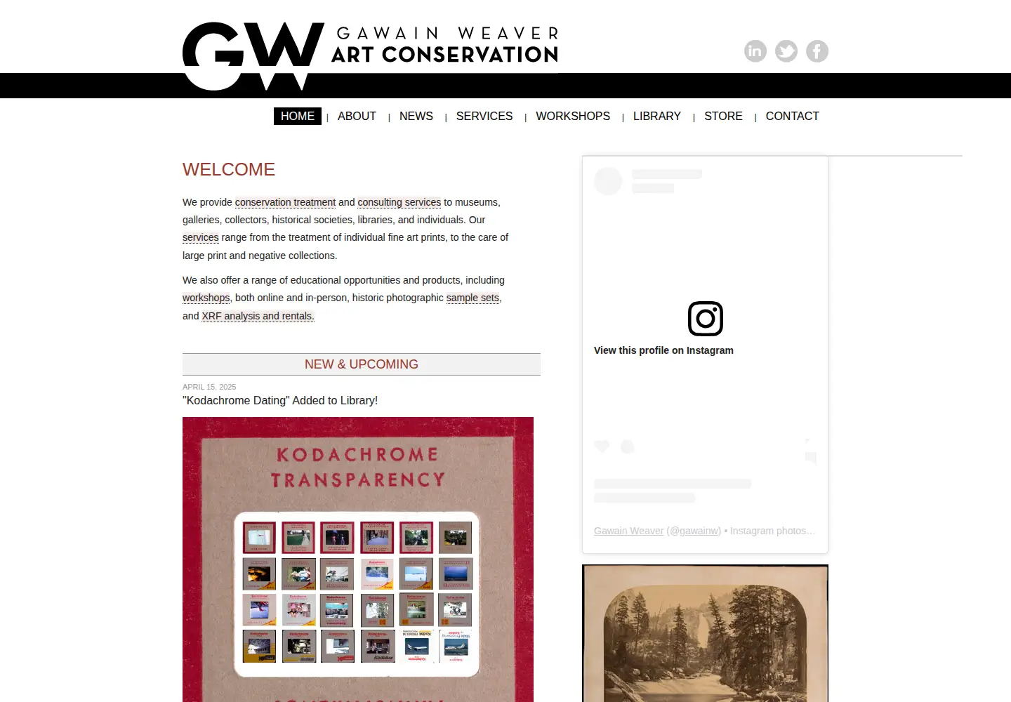 Screenshot of gawainweaver.com