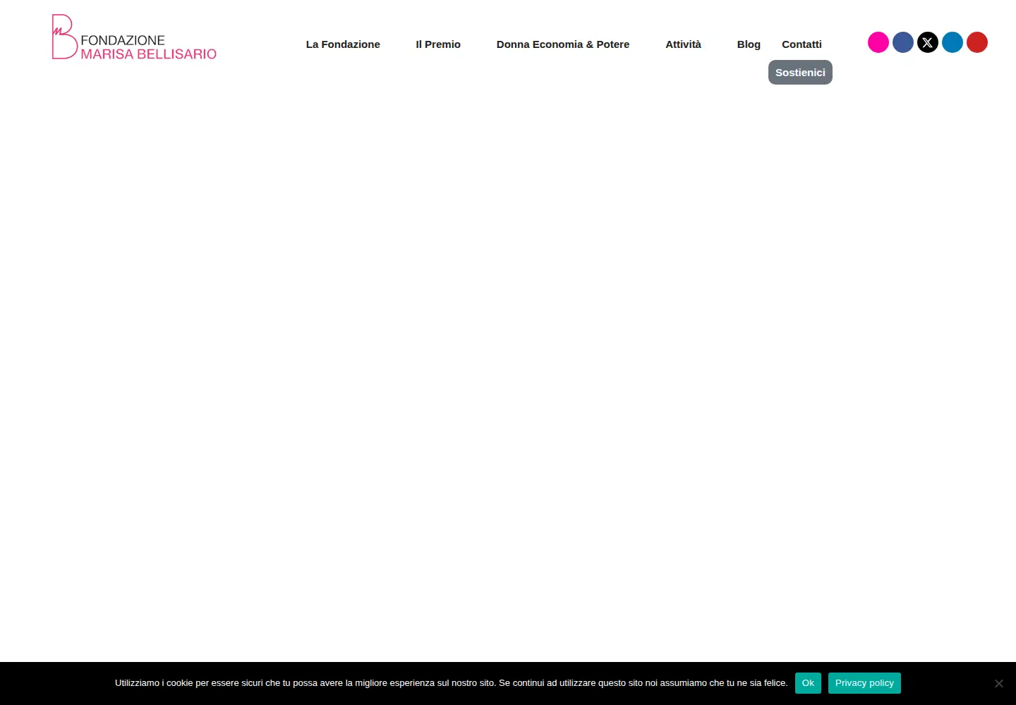 Screenshot of fondazionebellisario.org