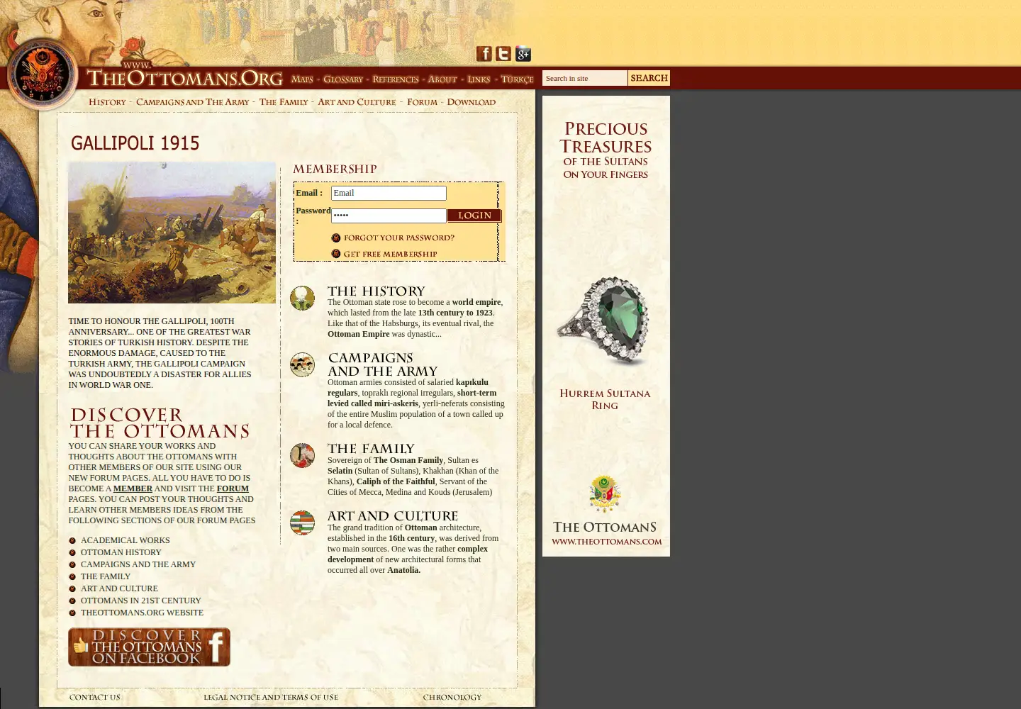 Screenshot of theottomans.org