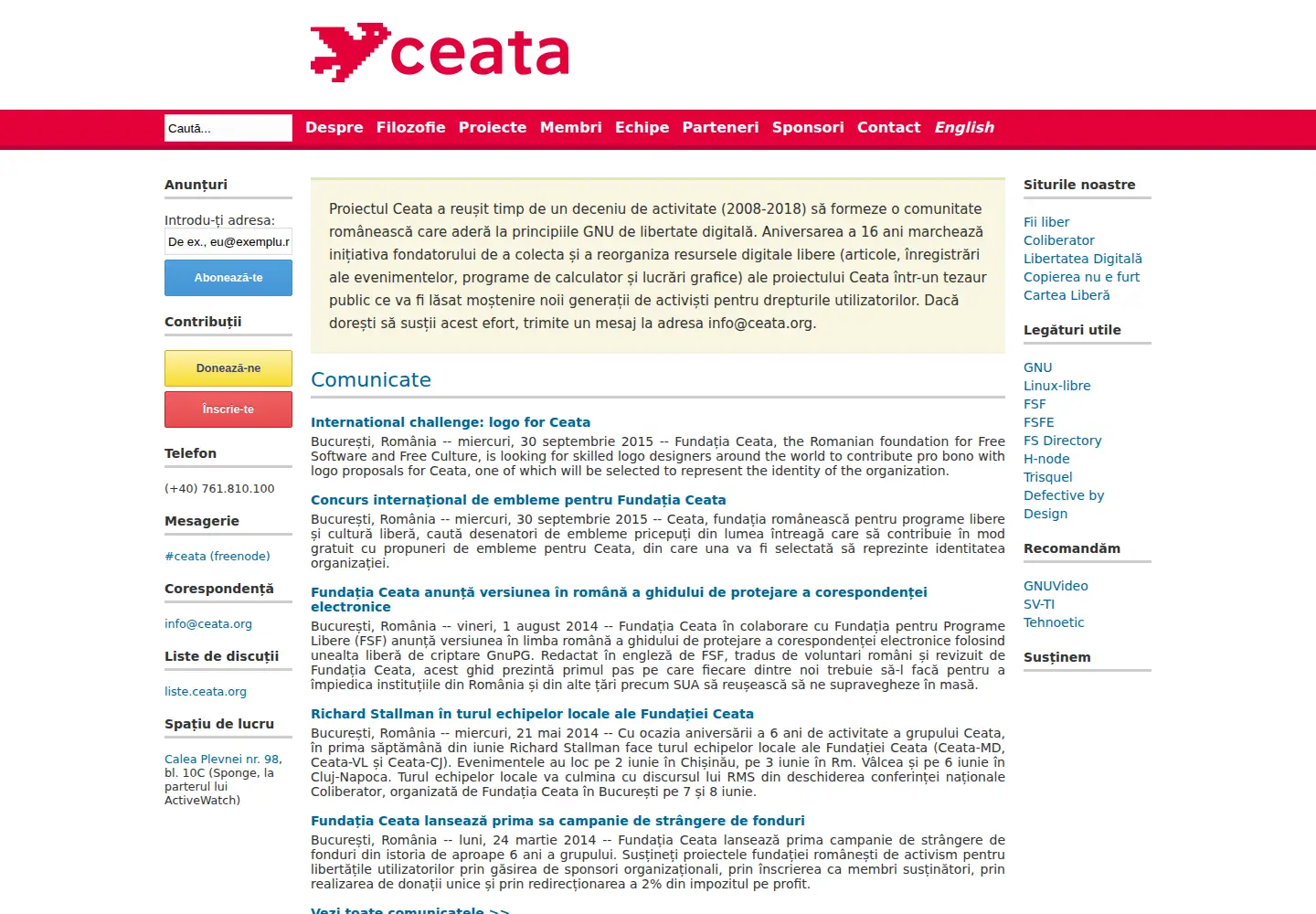 Screenshot of ceata.org