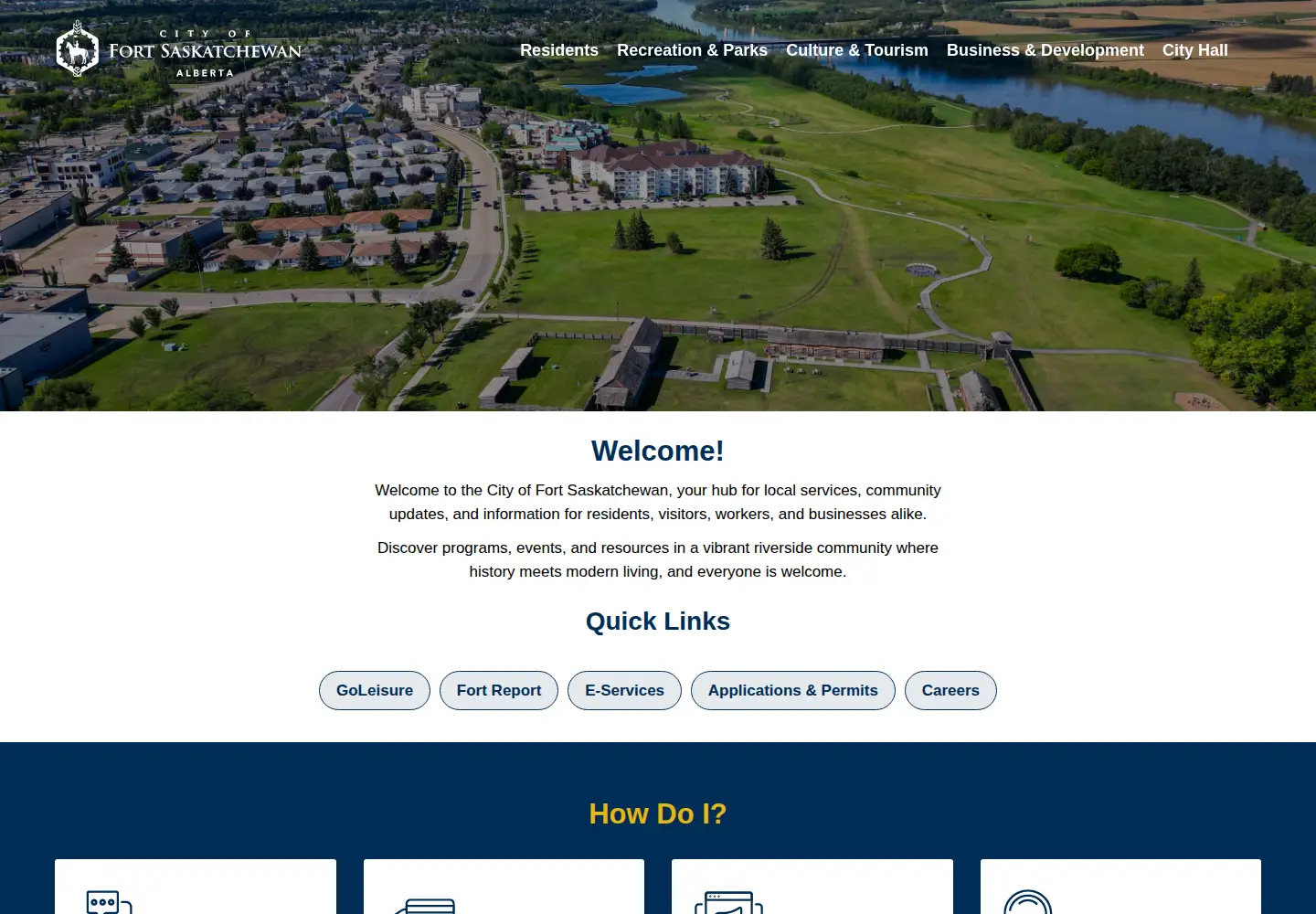 Captured homepage of fortsask.ca in the current scan