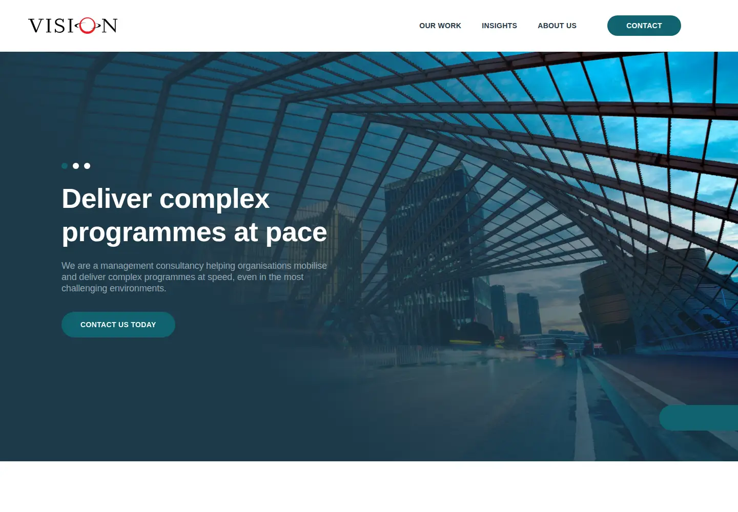 Screenshot of vision.com