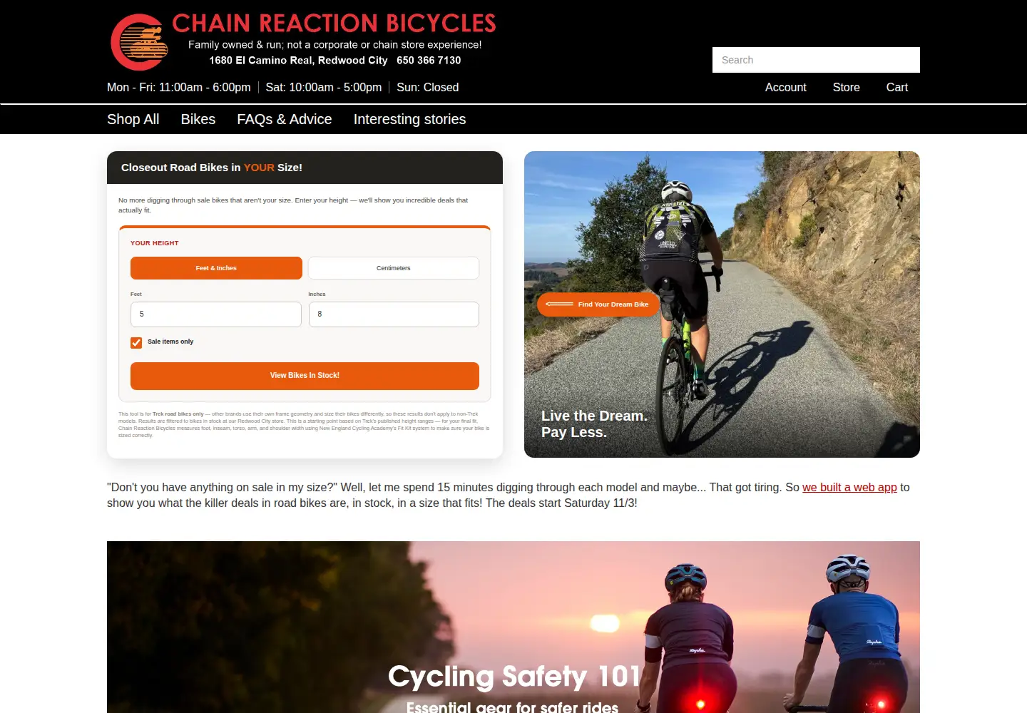 Screenshot of chainreaction.com