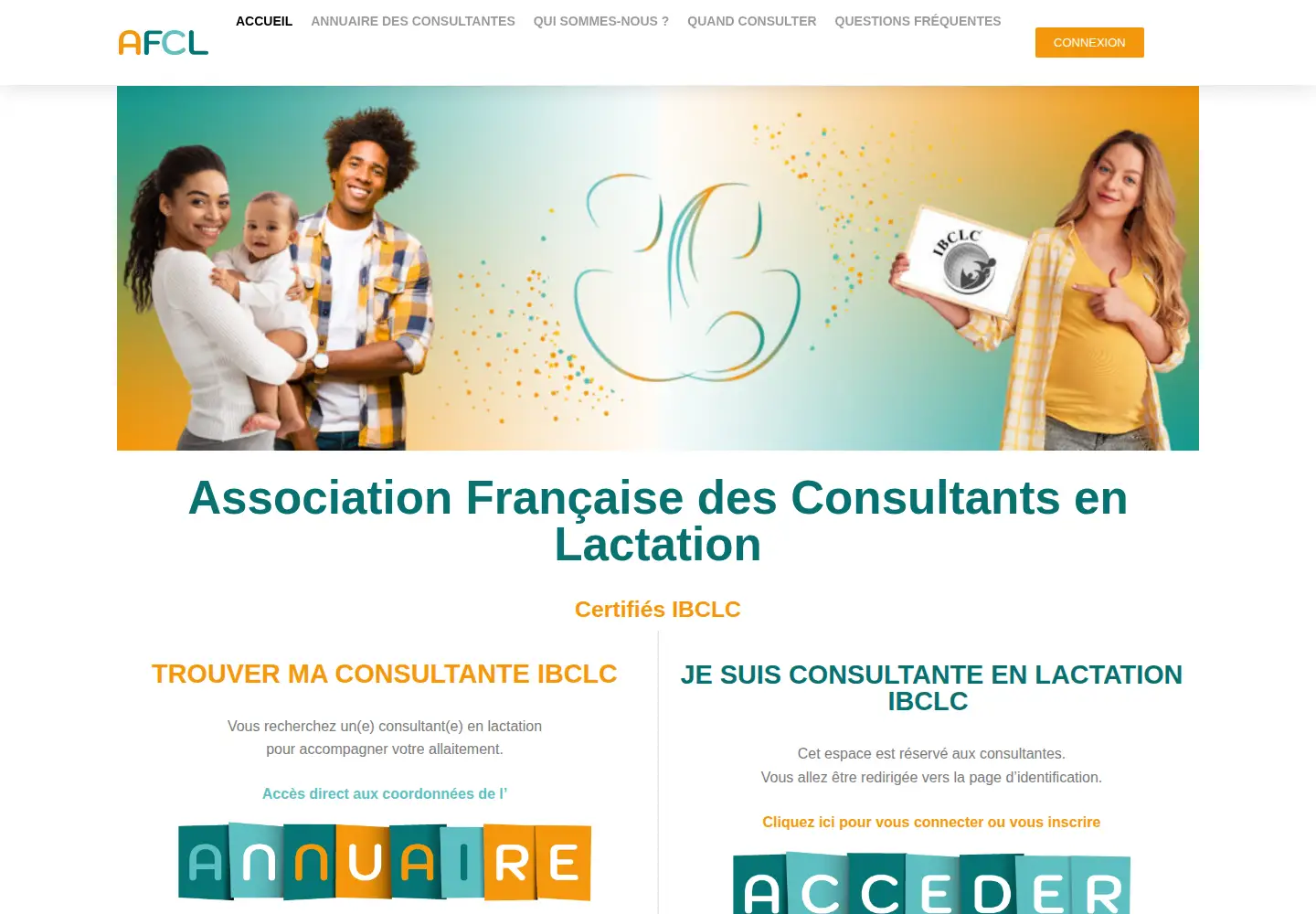 Screenshot of consultants-lactation.org