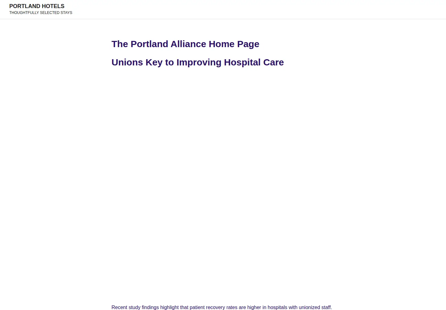 Screenshot of theportlandalliance.org