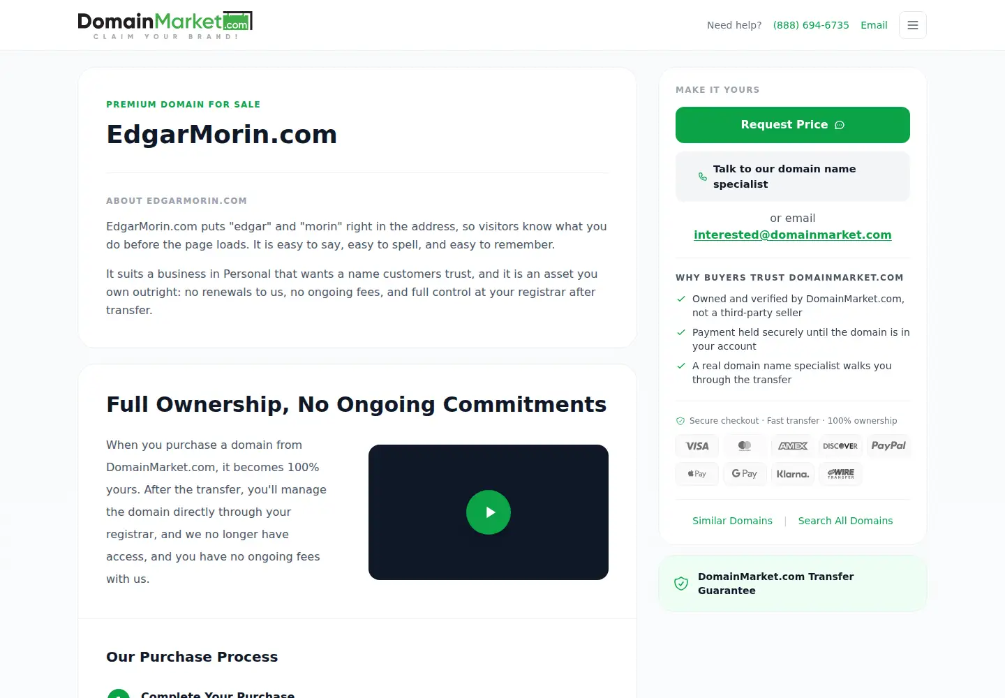 Screenshot of edgarmorin.com