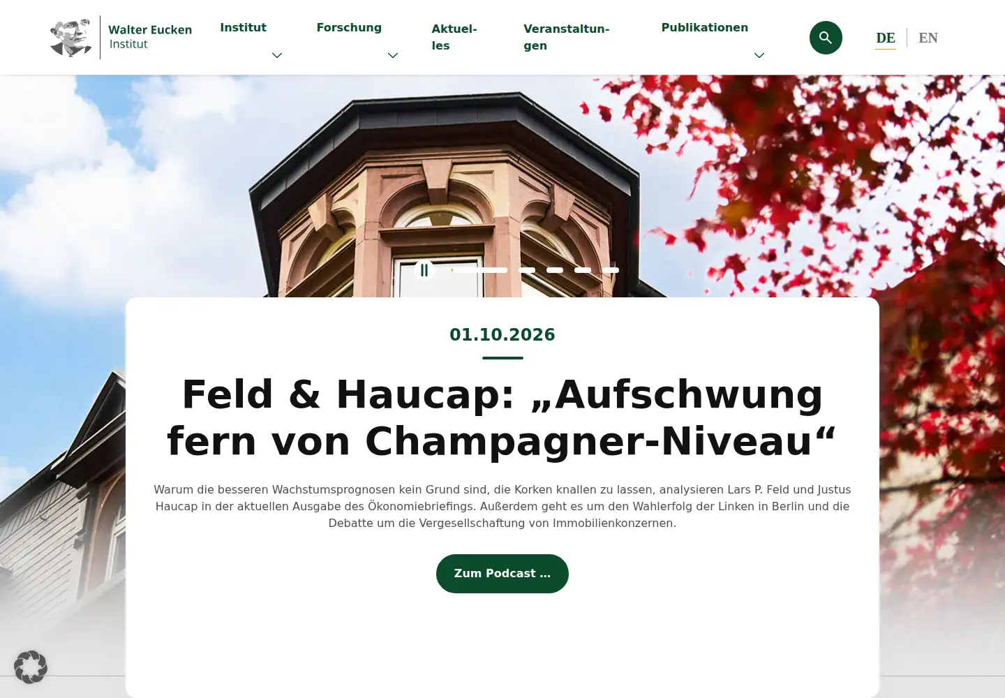 Screenshot of eucken.de