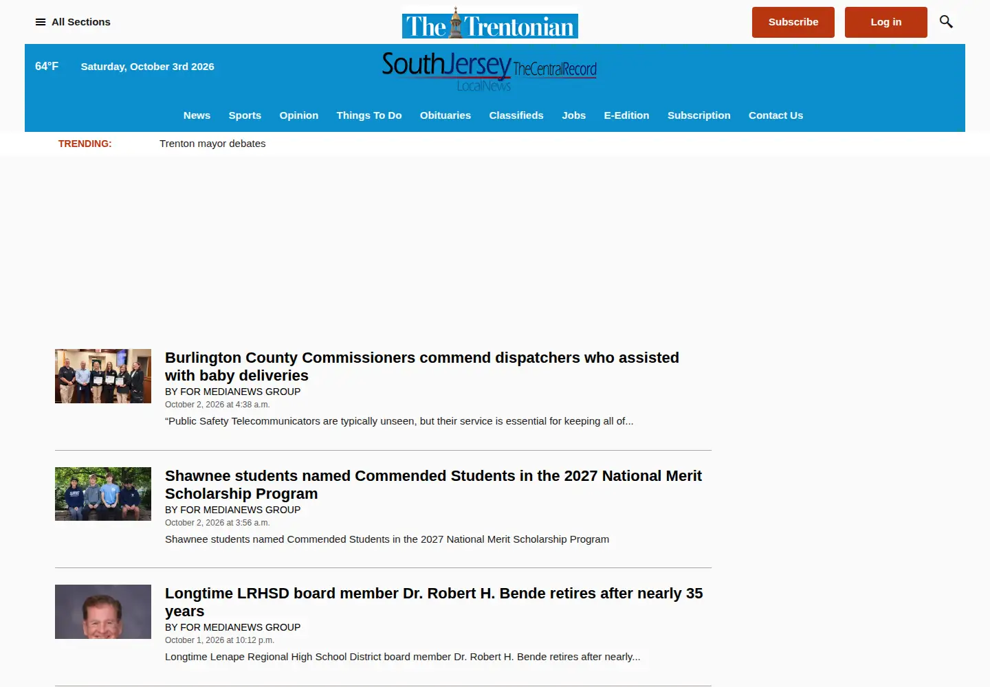 Screenshot of southjerseylocalnews.com