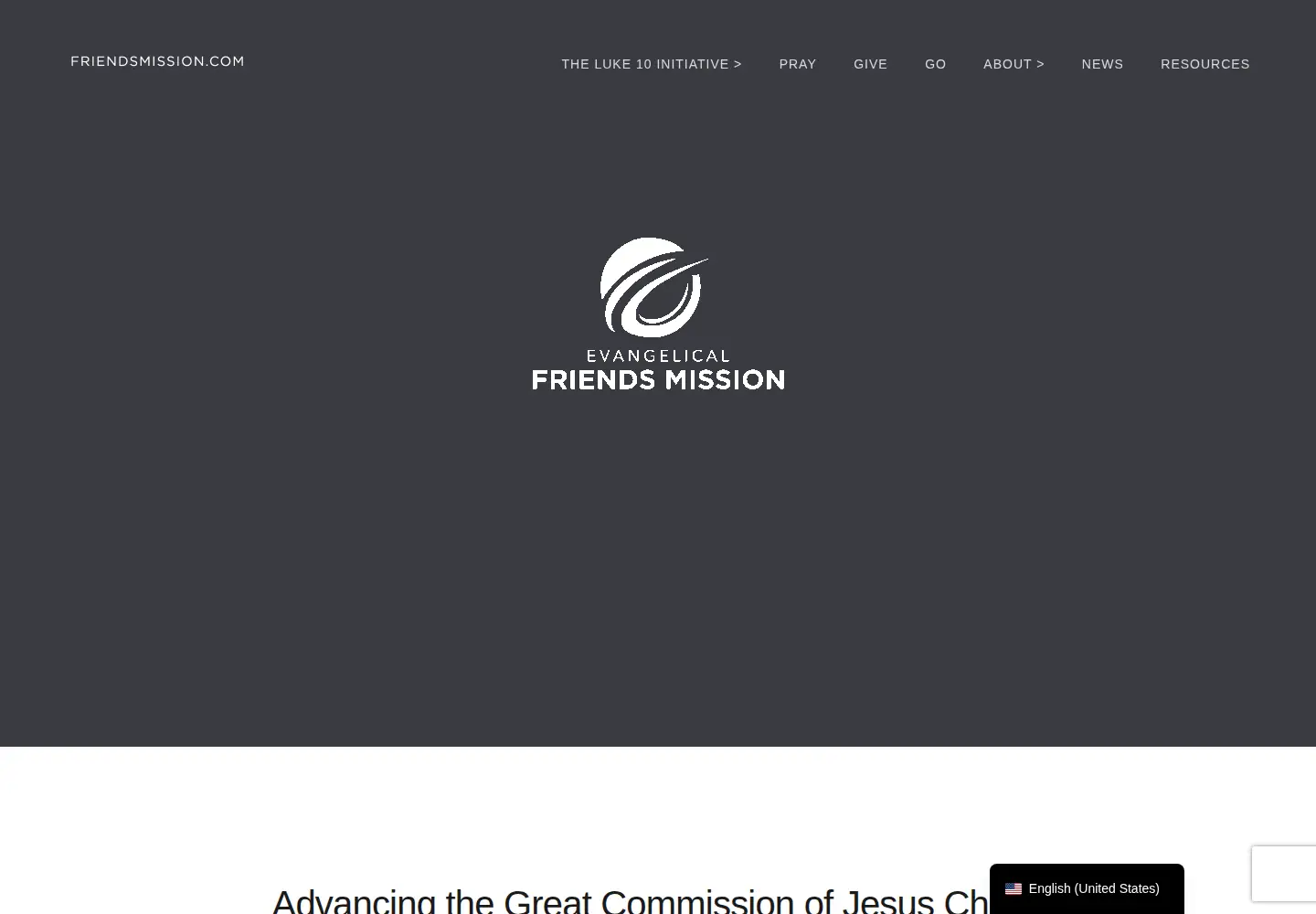 Screenshot of friendsmission.com