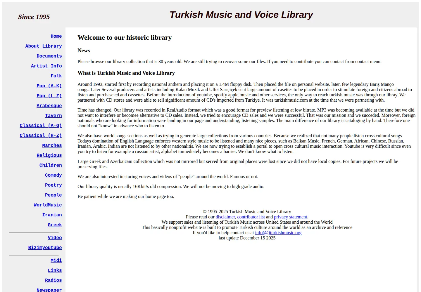 Screenshot of turkishmusic.org