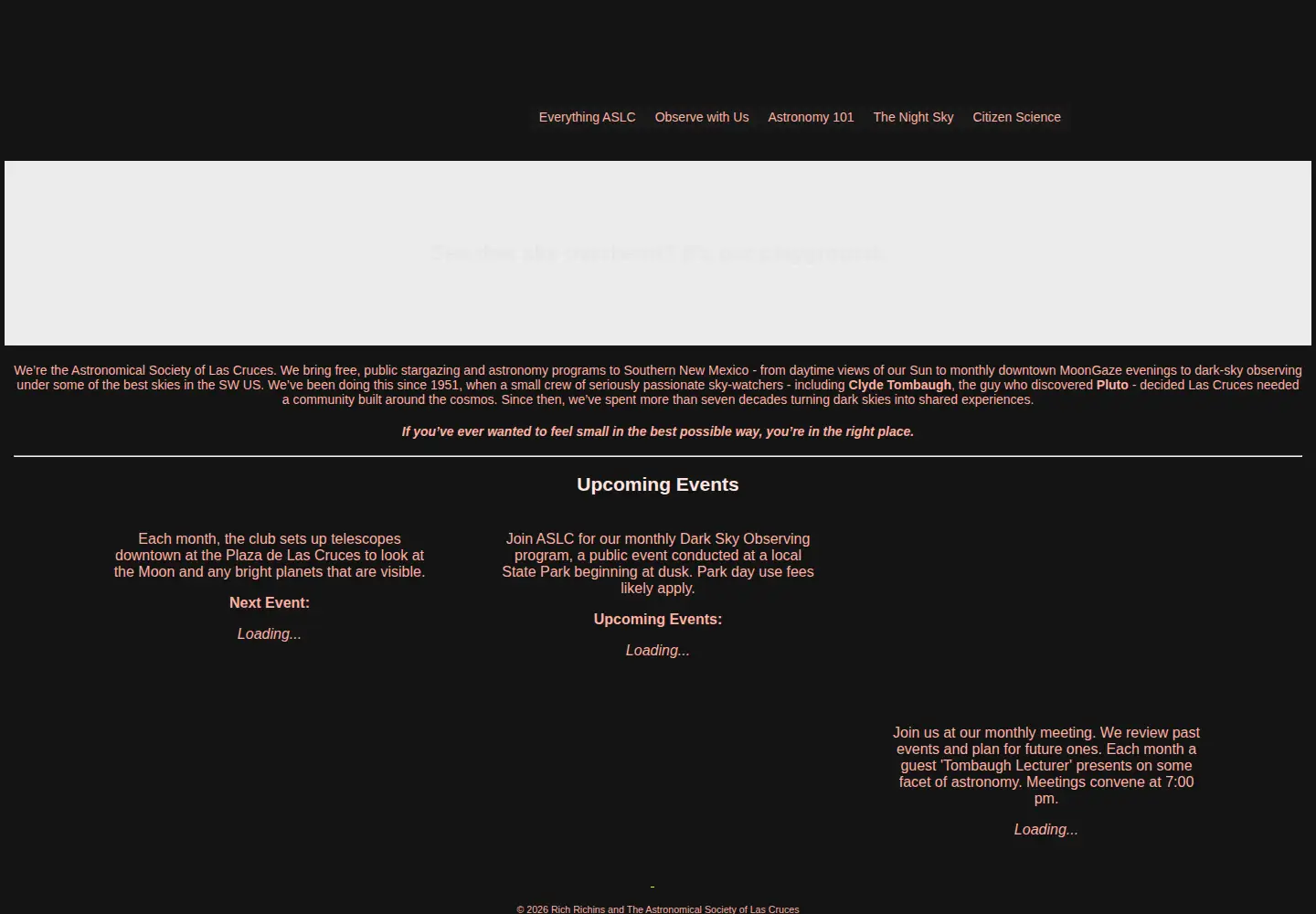 Screenshot of aslc-nm.org