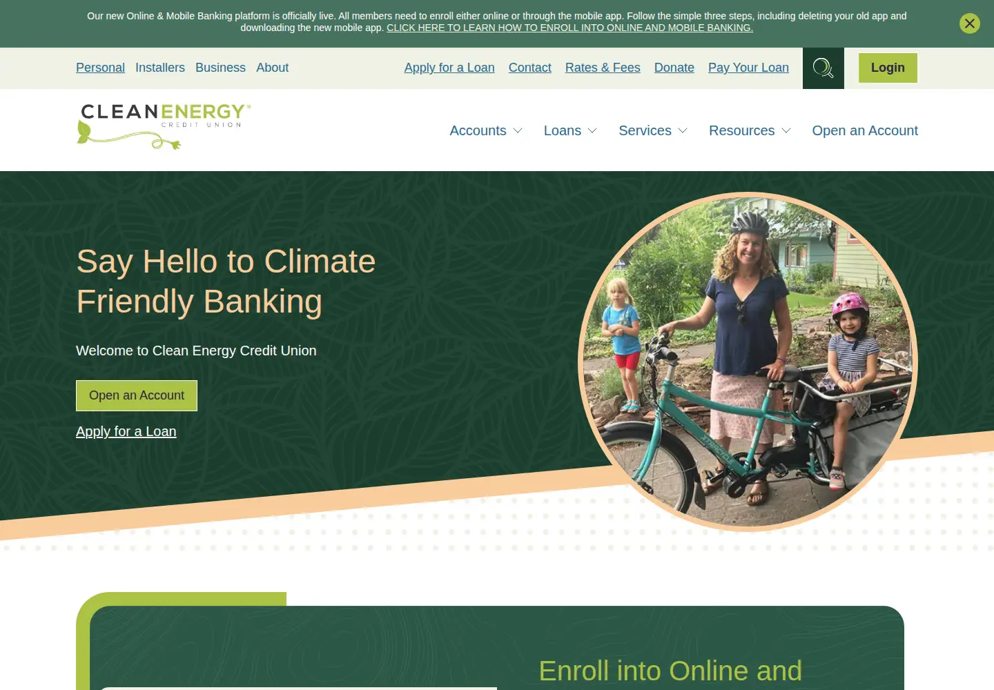 Screenshot of cleanenergycu.org