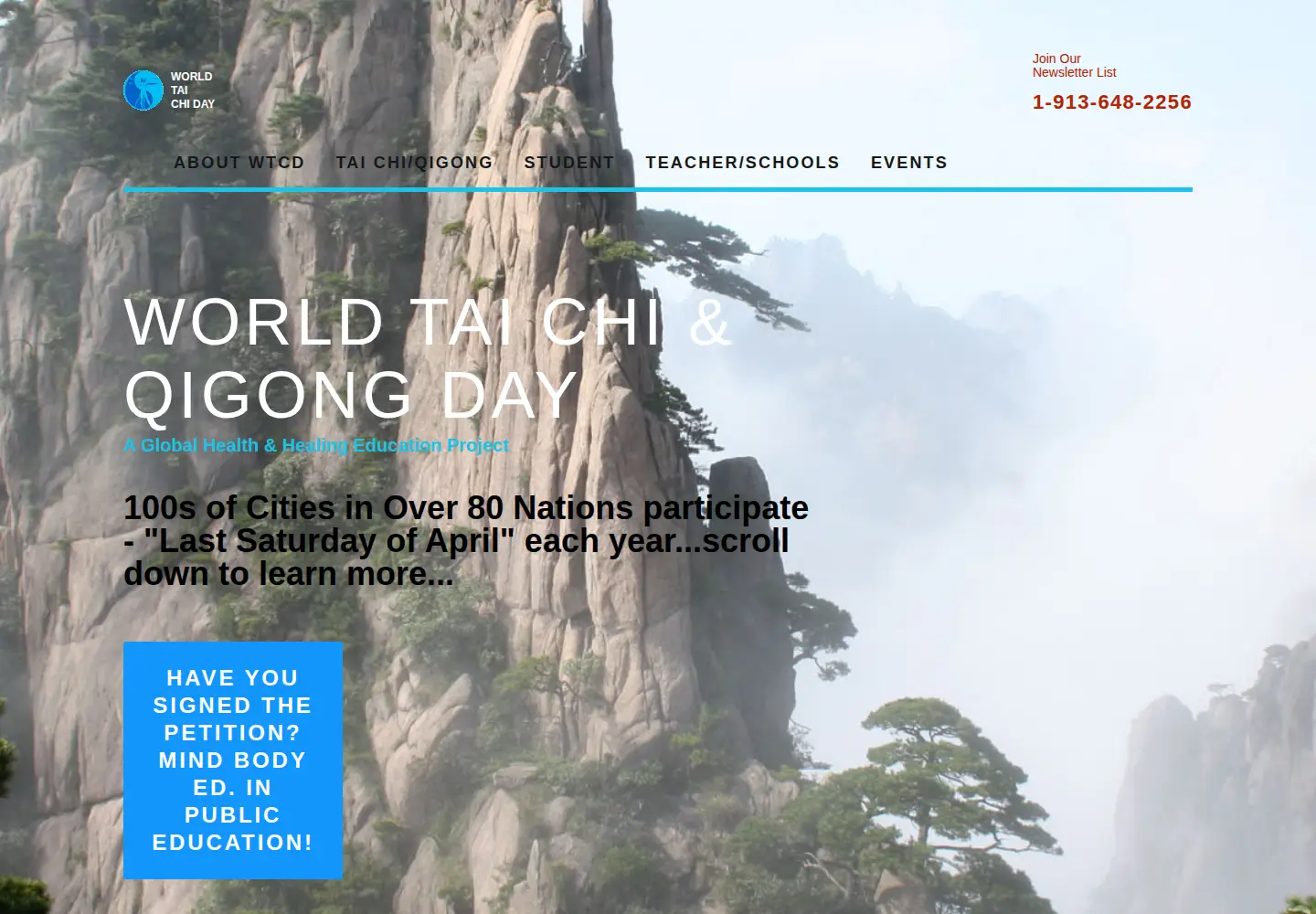 Screenshot of worldtaichiday.org