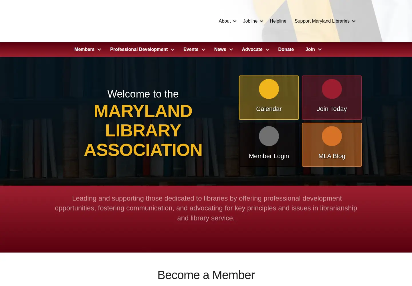 Screenshot of mdlib.org