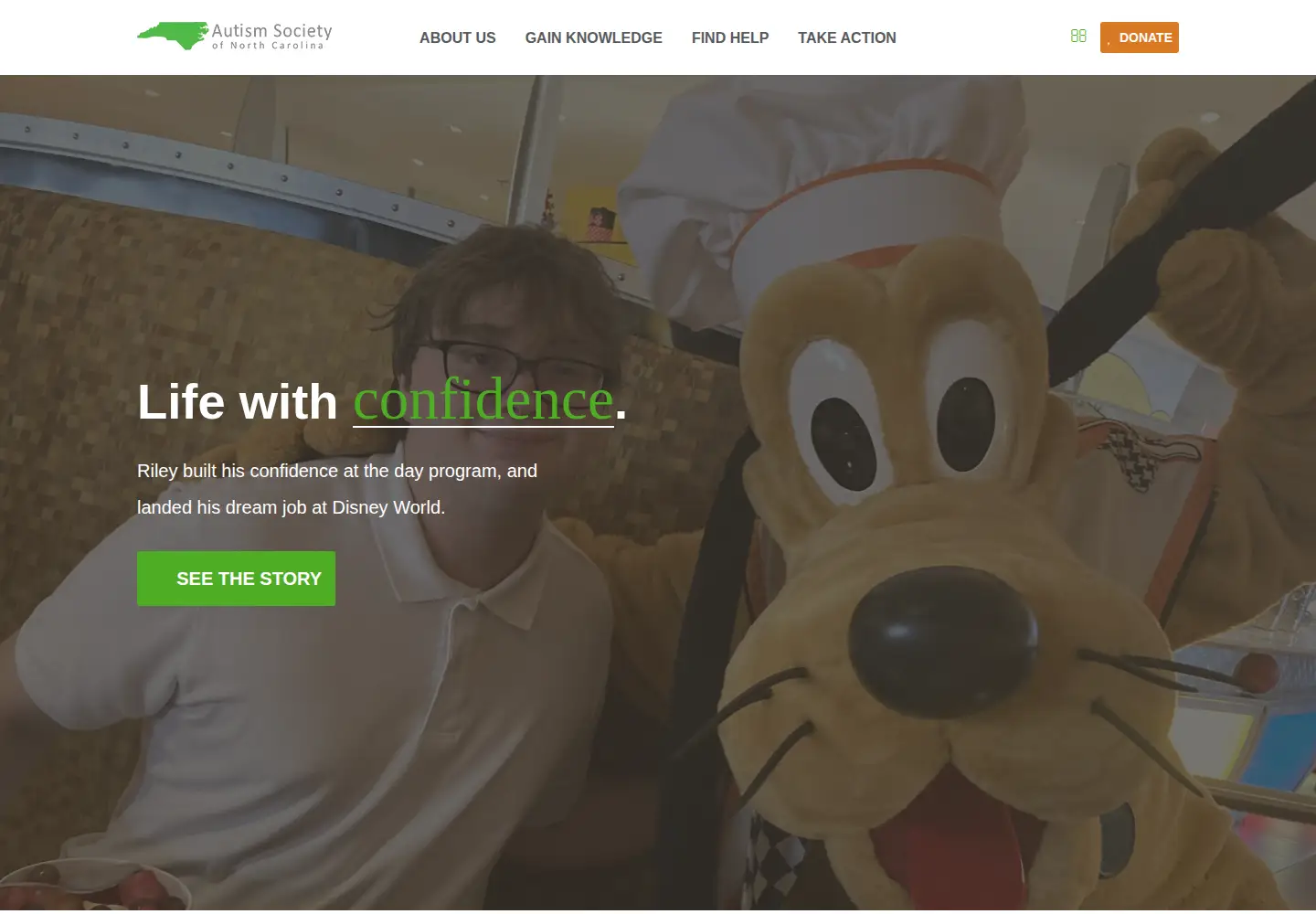 Screenshot of autismsociety-nc.org