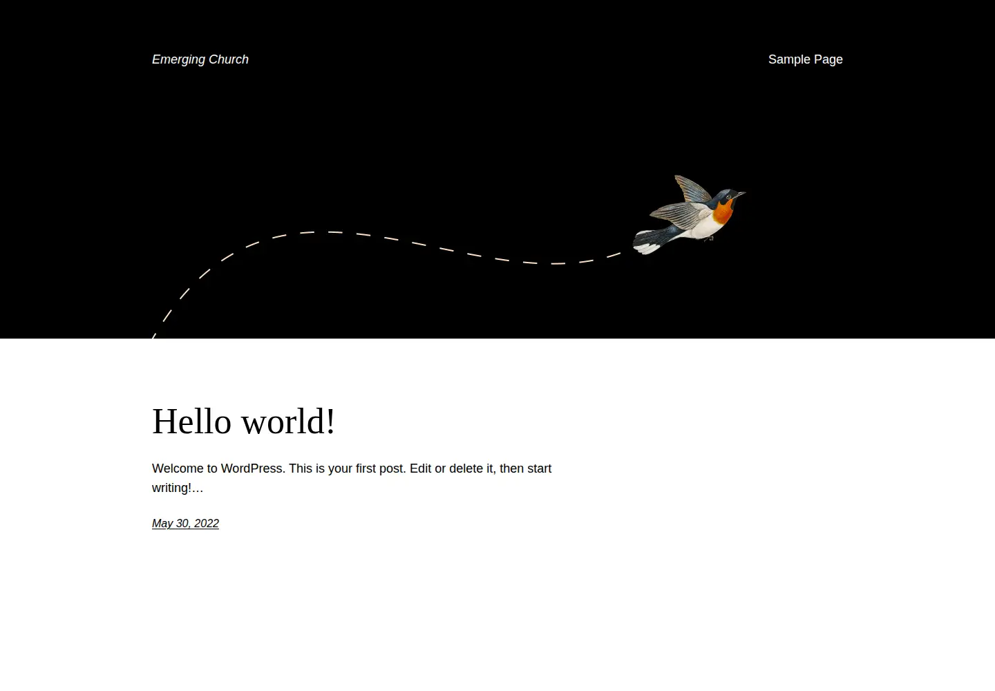 Screenshot of emergingchurch.info