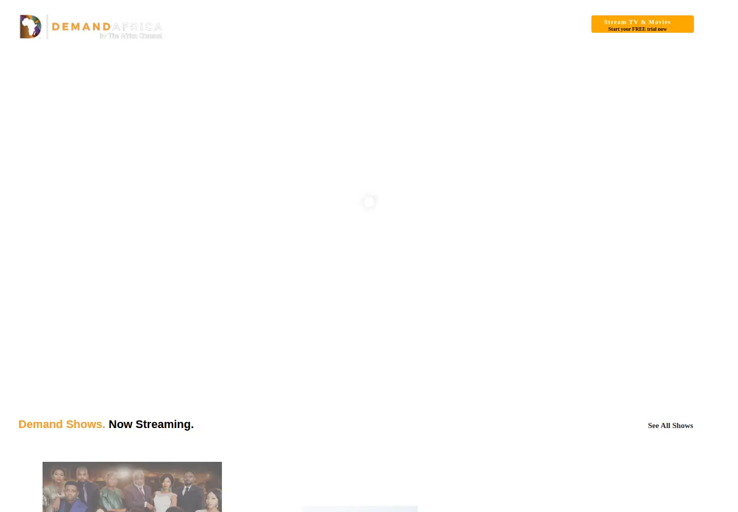 Captured homepage of demandafrica.com in the current scan