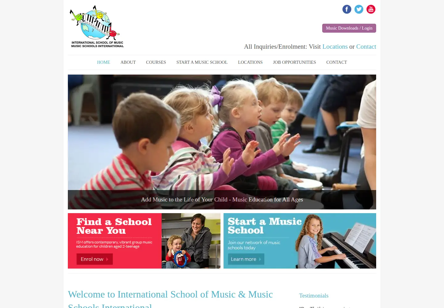 Screenshot of ismschools.com.au
