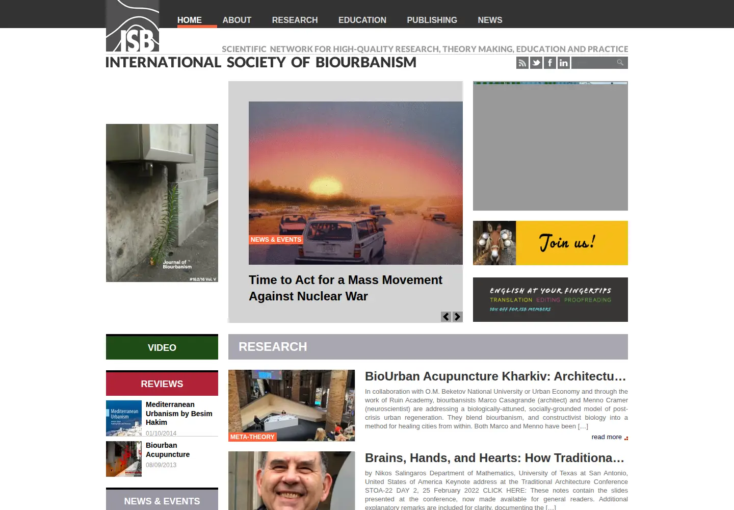 Screenshot of biourbanism.org