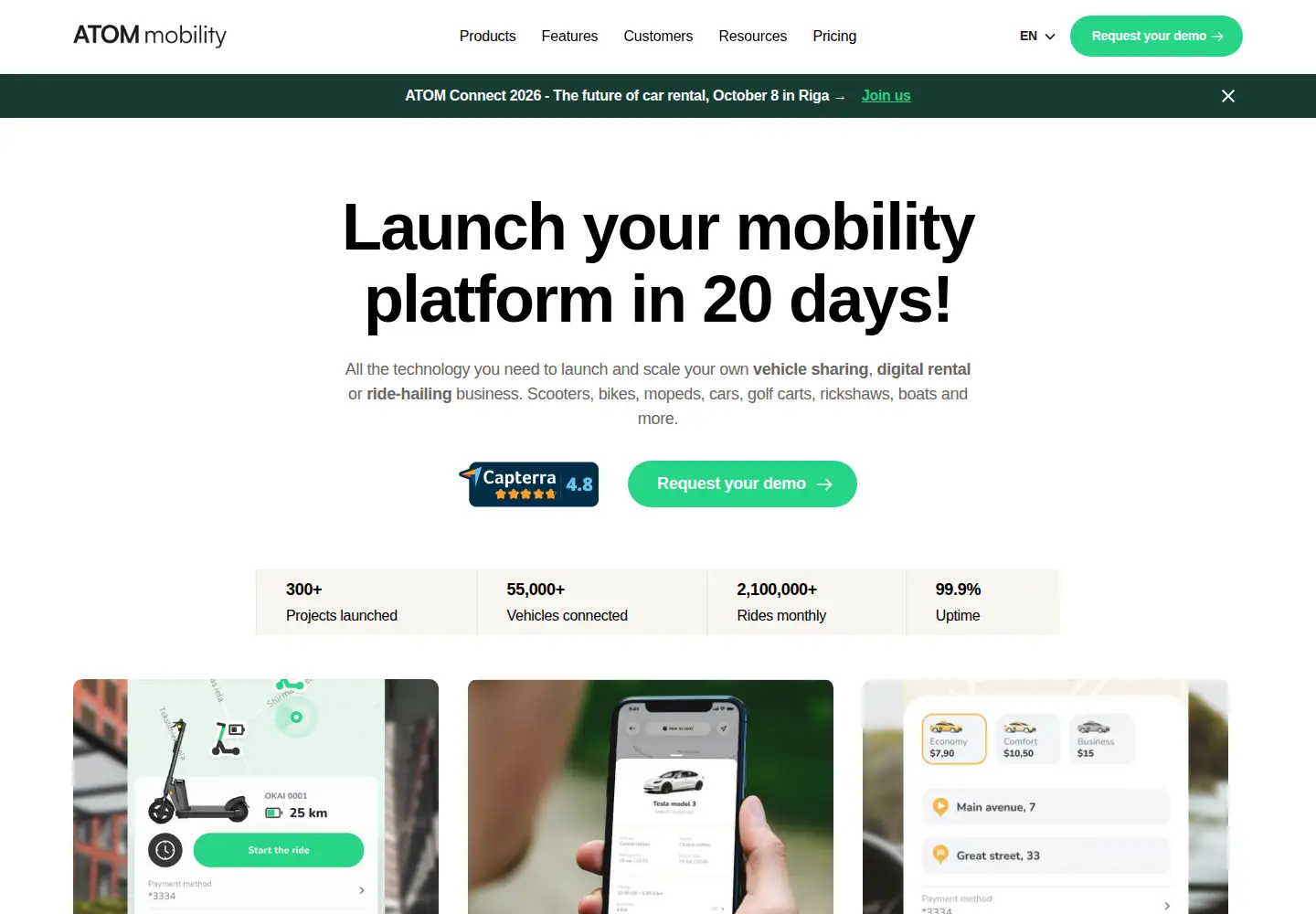 Screenshot of atommobility.com