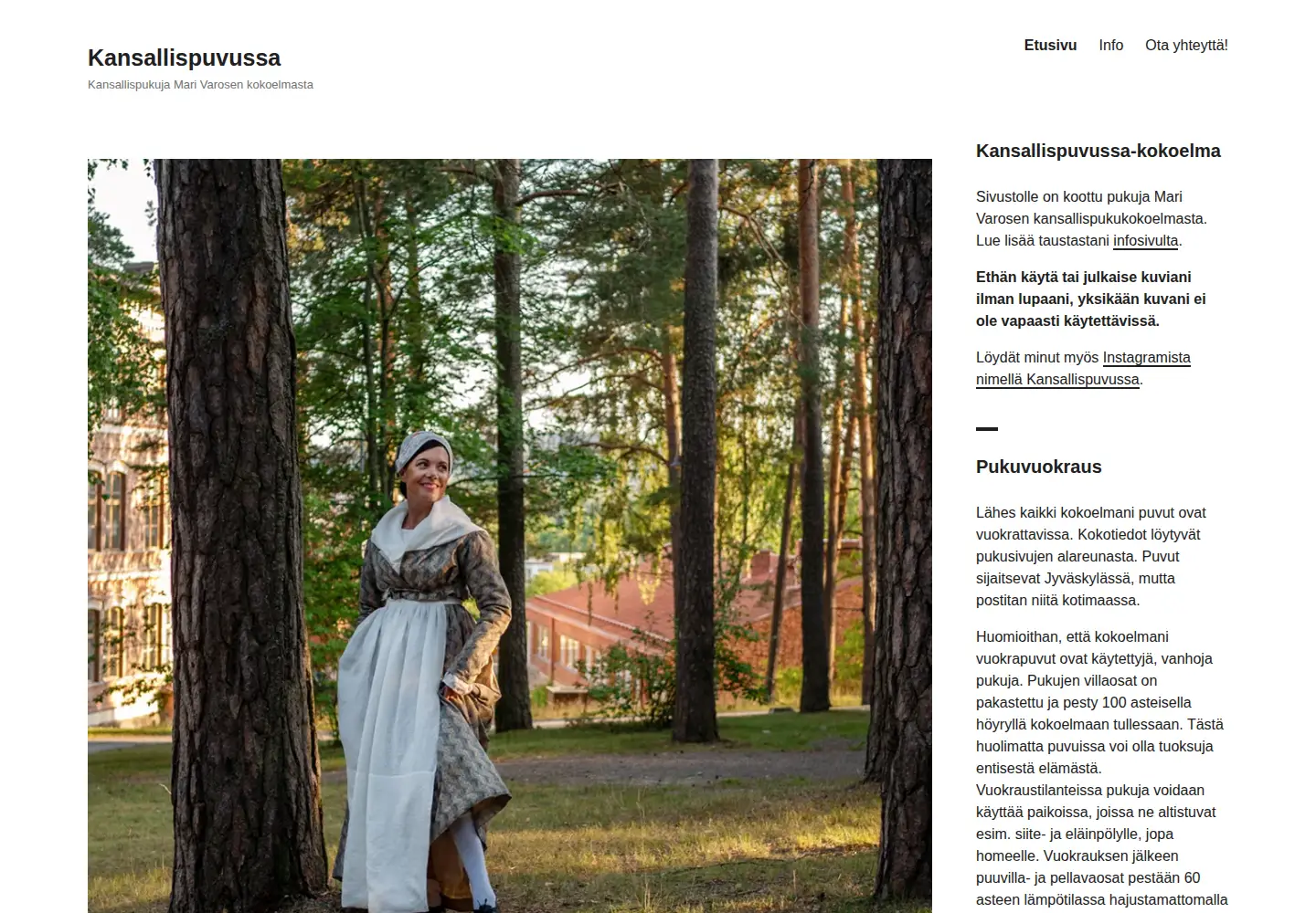 Screenshot of kansallispuvussa.com