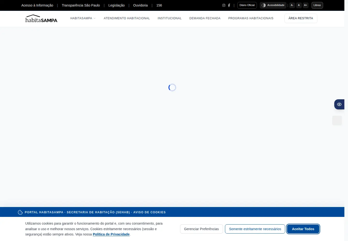 Screenshot of habisp.inf.br