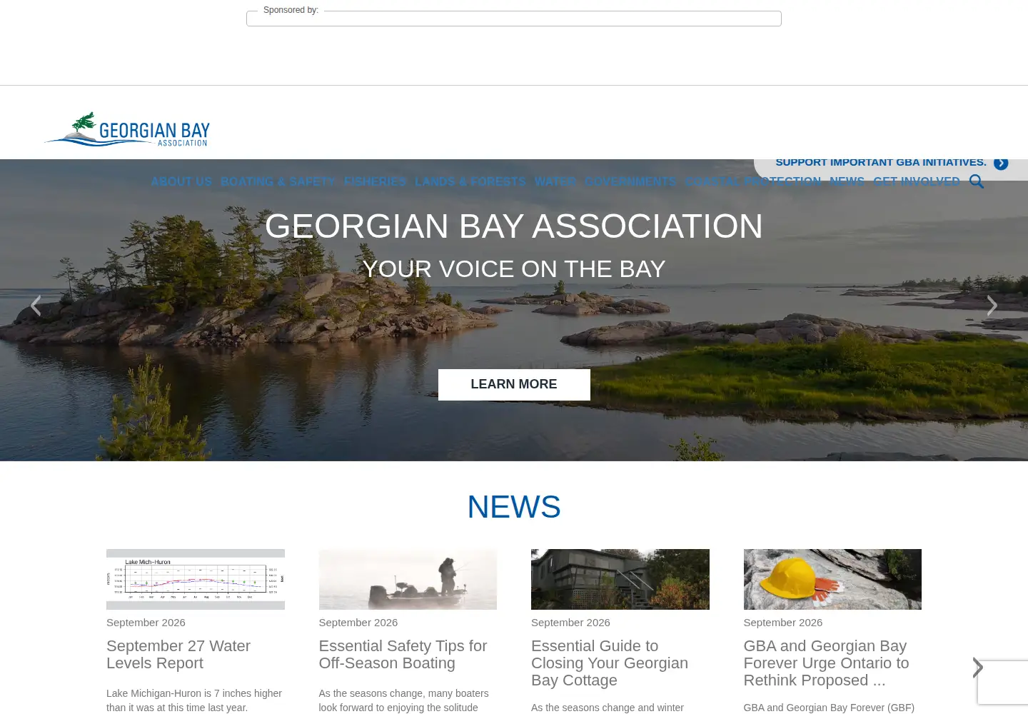 Screenshot of georgianbay.ca