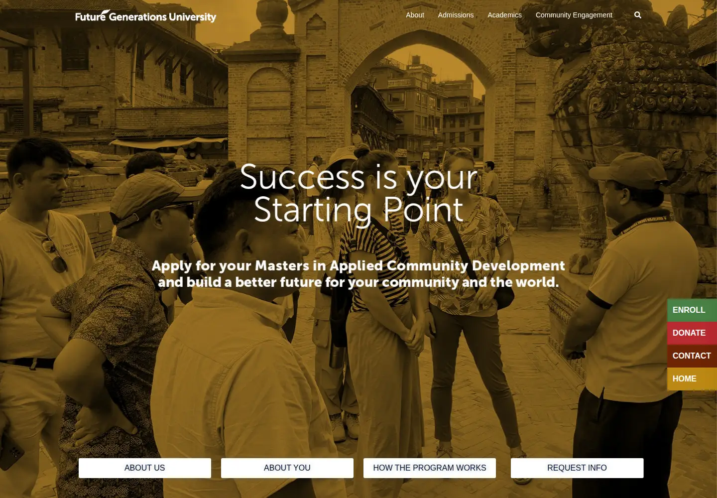 Screenshot of future.edu
