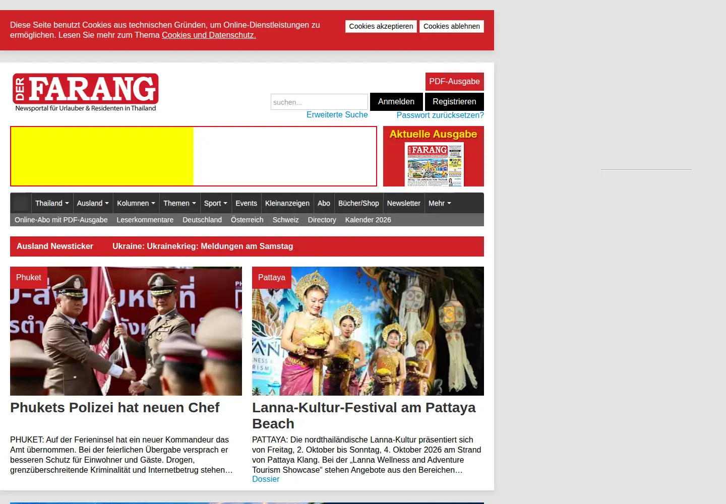 Screenshot of der-farang.com
