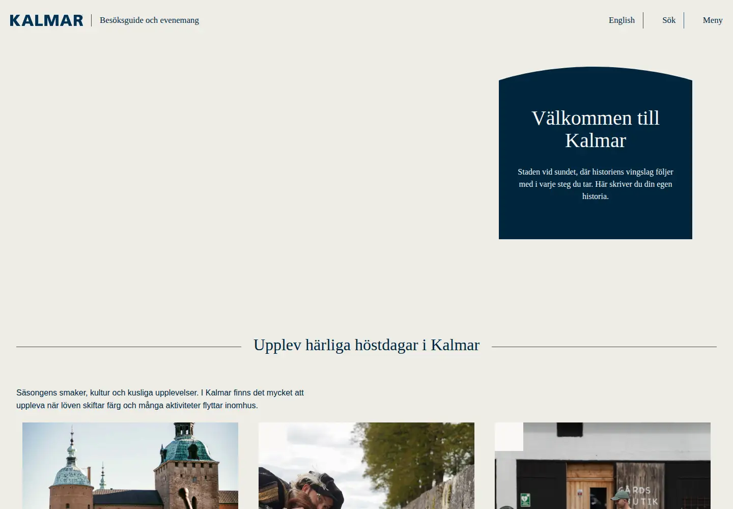Captured homepage of kalmar.com in the current scan