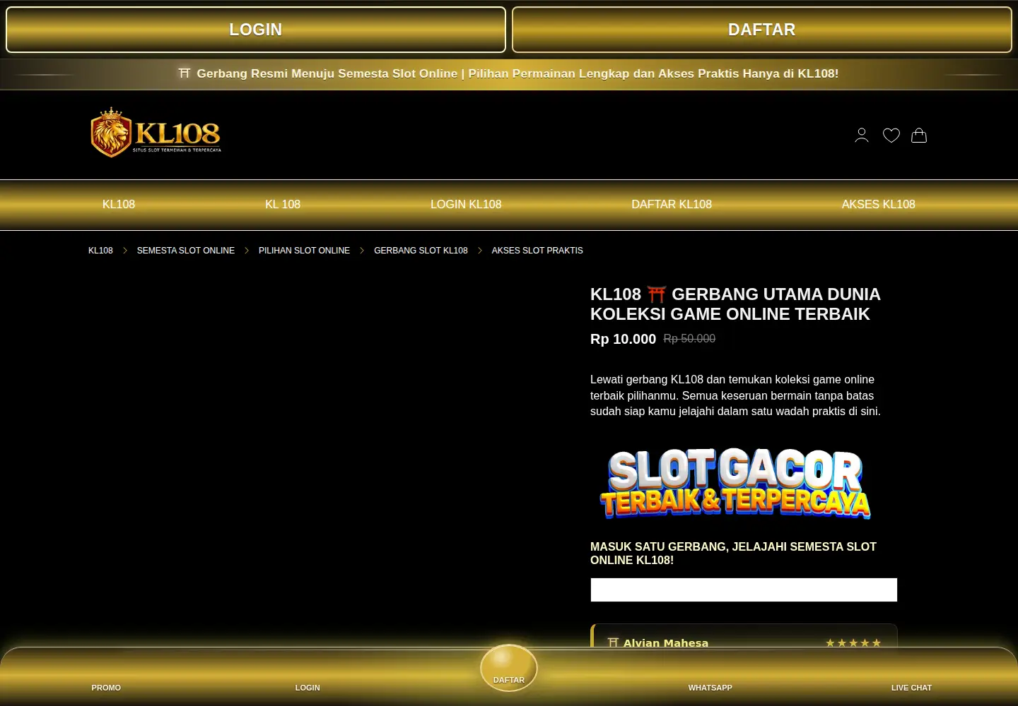 Screenshot of lamokaledger.com