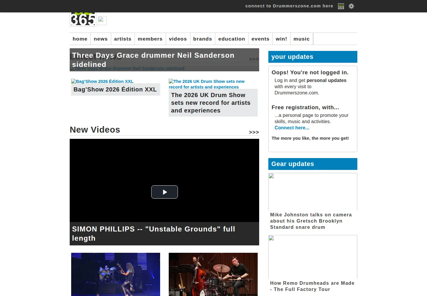 Screenshot of slagwerkwereld.com