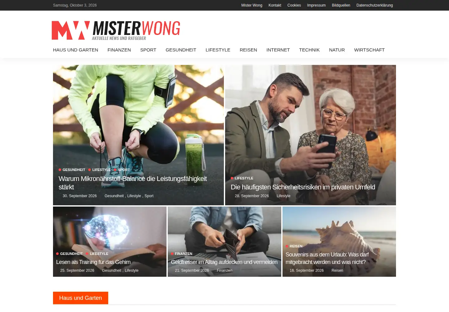 Captured homepage of mister-wong.es in the current scan