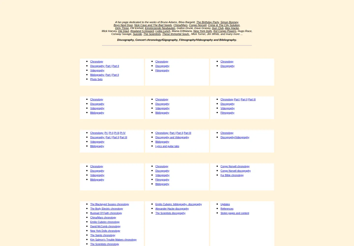 Screenshot of fromthearchives.com