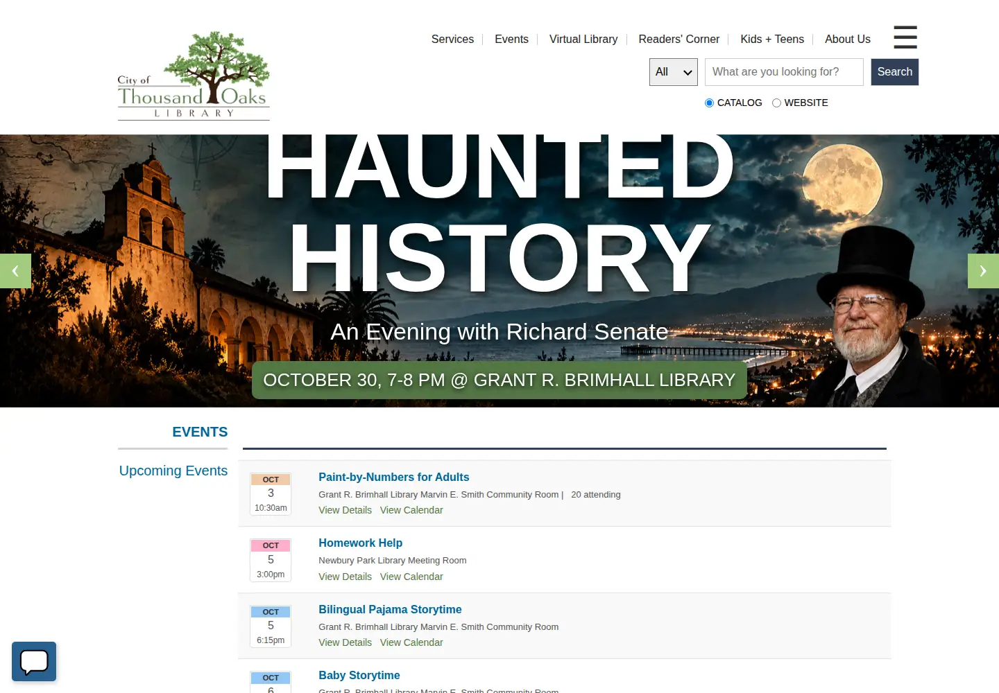 Screenshot of tolibrary.org
