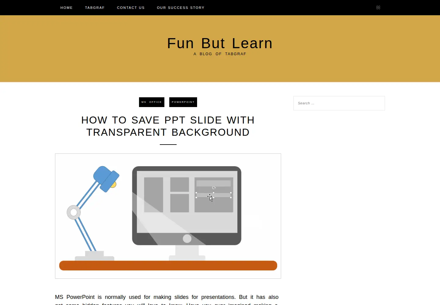 Captured homepage of funbutlearn.com in the current scan