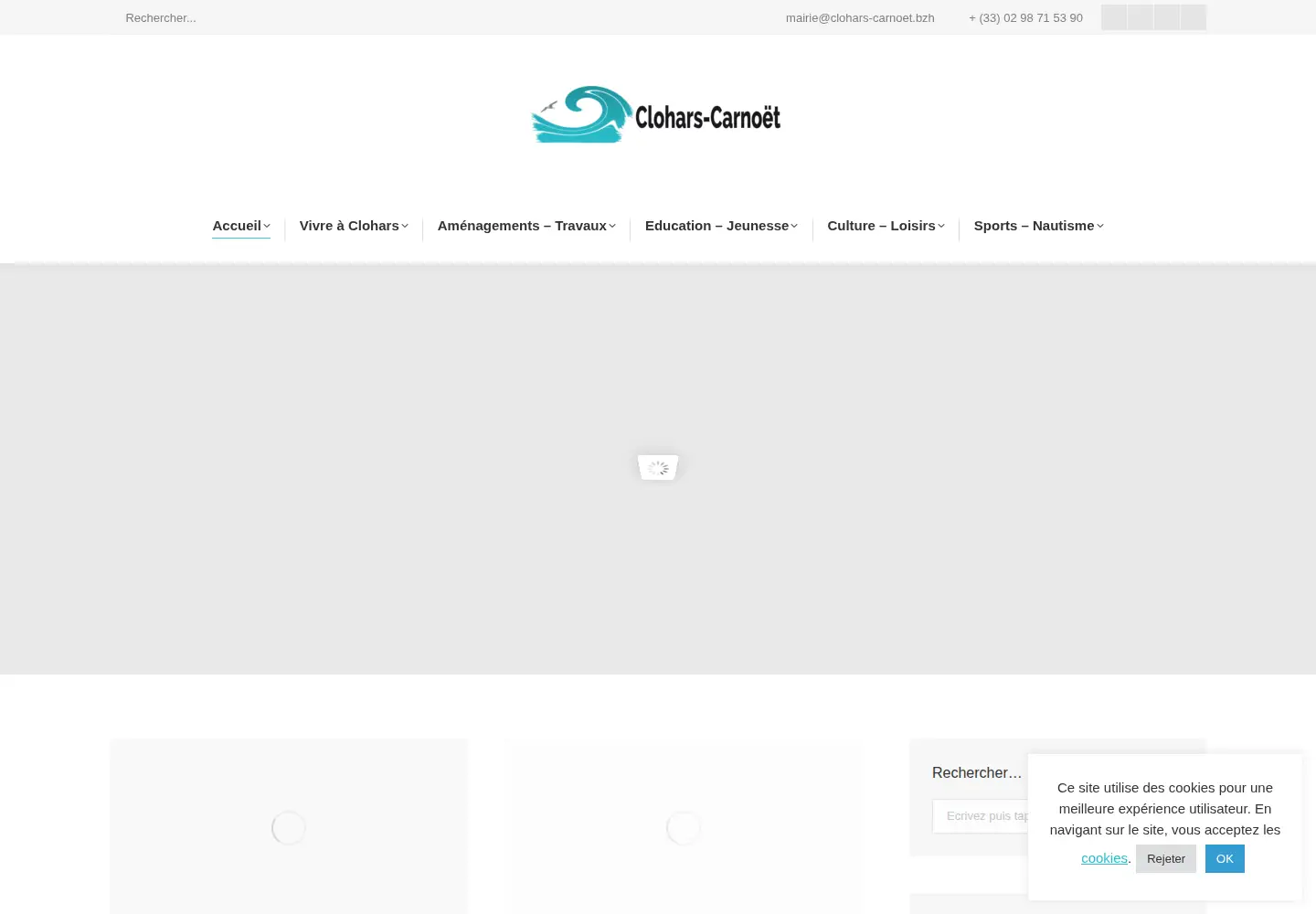 Screenshot of clohars-carnoet.fr