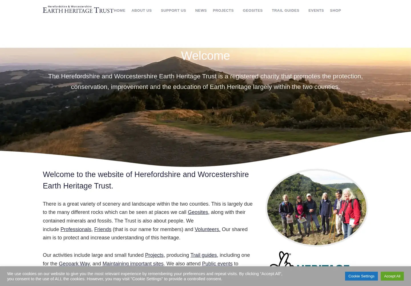 Screenshot of earthheritagetrust.org