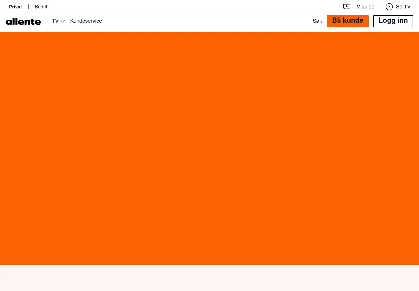 Screenshot of canaldigital.no