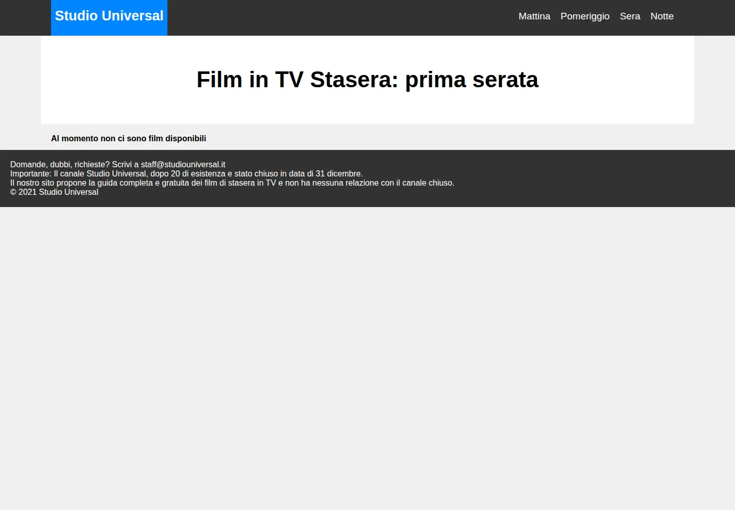 Screenshot of studiouniversal.it