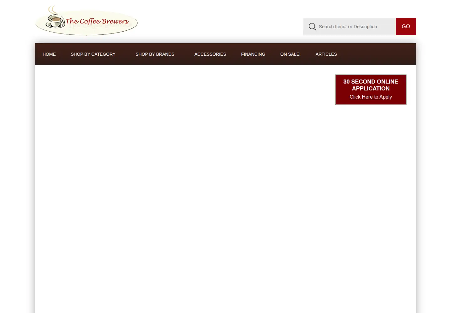 Screenshot of thecoffeebrewers.com