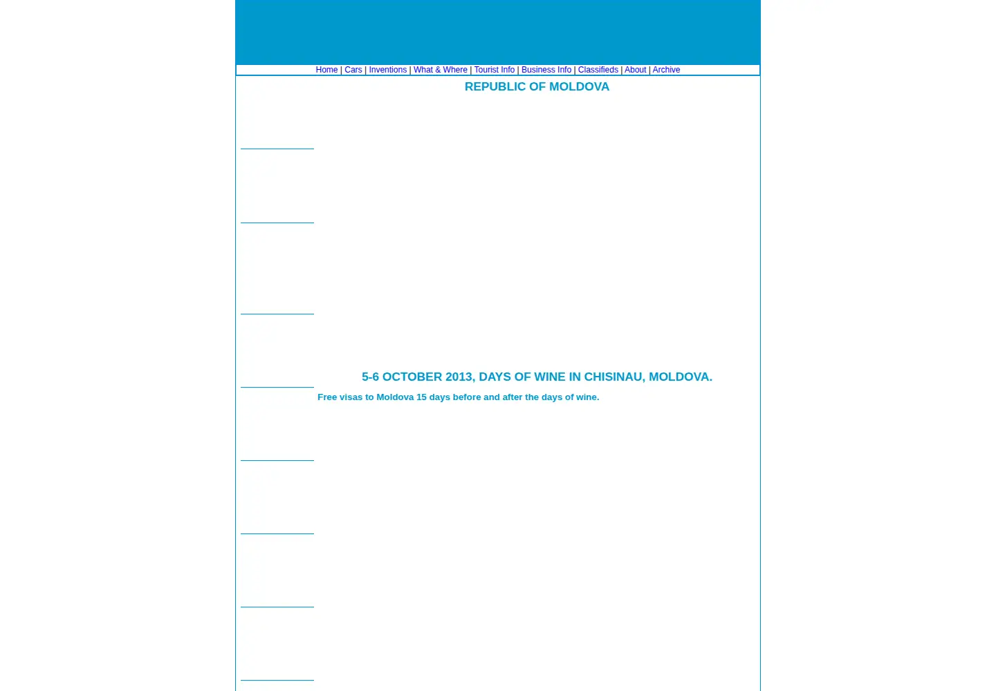 Screenshot of welcome-moldova.com
