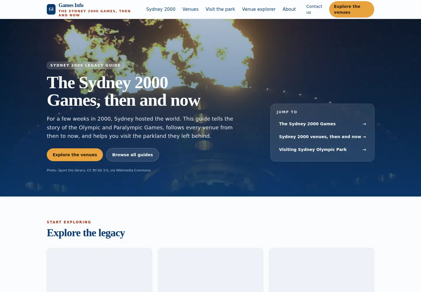 Captured homepage of gamesinfo.com.au in the current scan