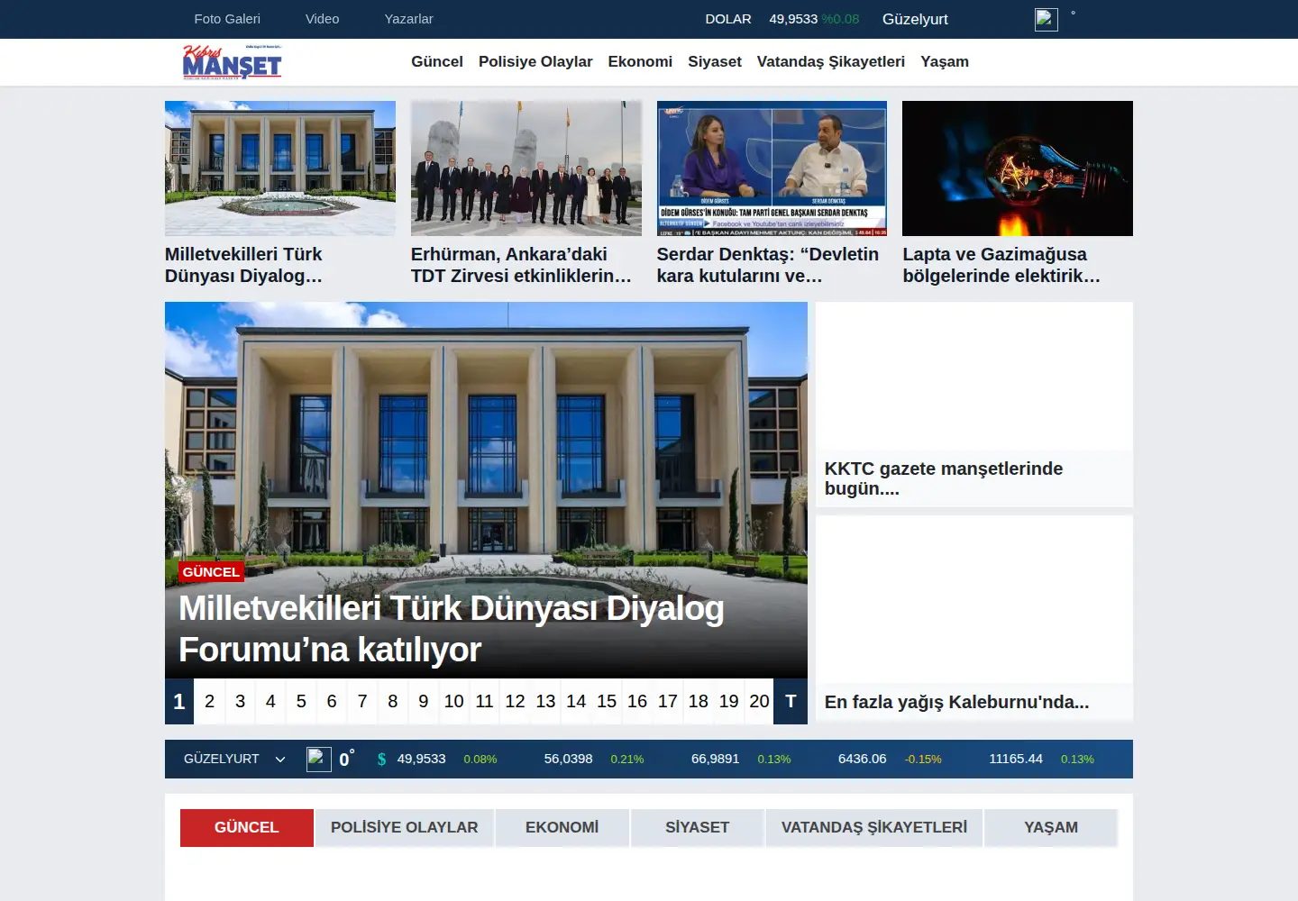 Screenshot of kibrismanset.com